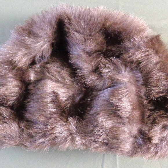 hills Accessories - Vintage Women's Brown Faux Fur Hat - NWT